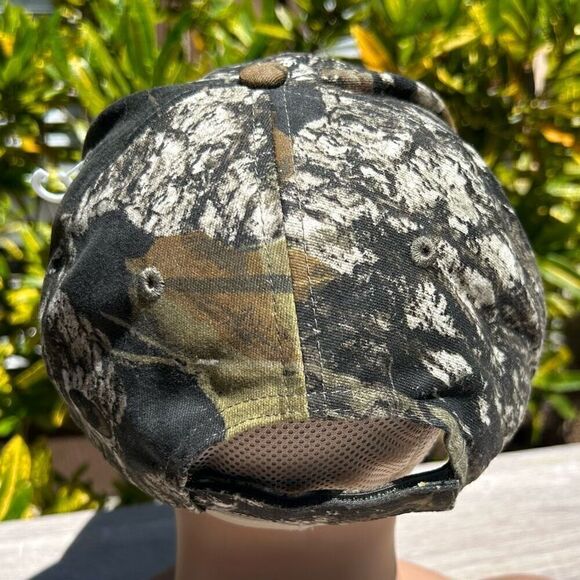 NWOT Predator Hunting Cap Men's OS Gray Brown Mossy Camo Adjustable Strapback - Picture 4 of 8